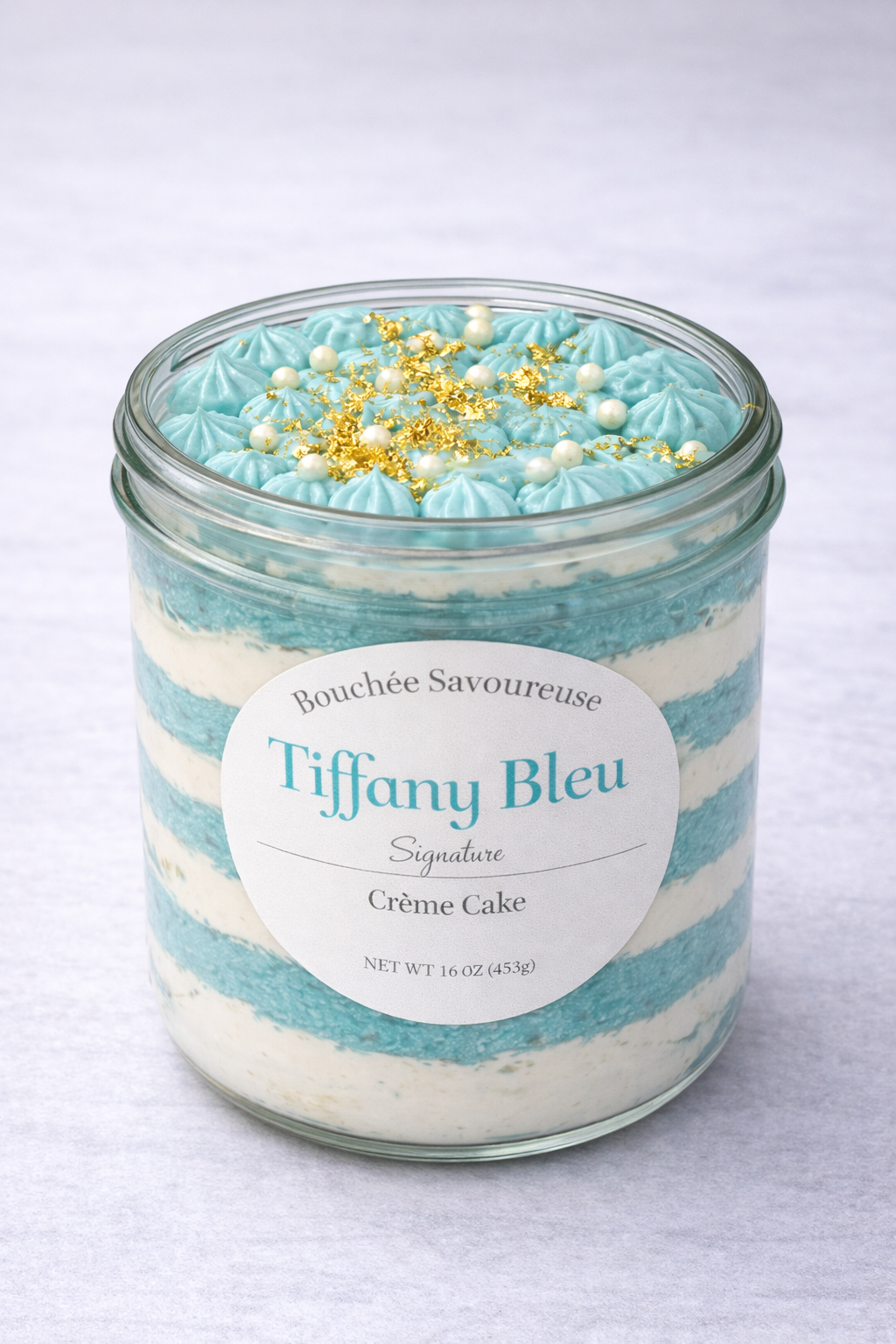 Tiffany Bleu Jar Cake (4 Jars per order)