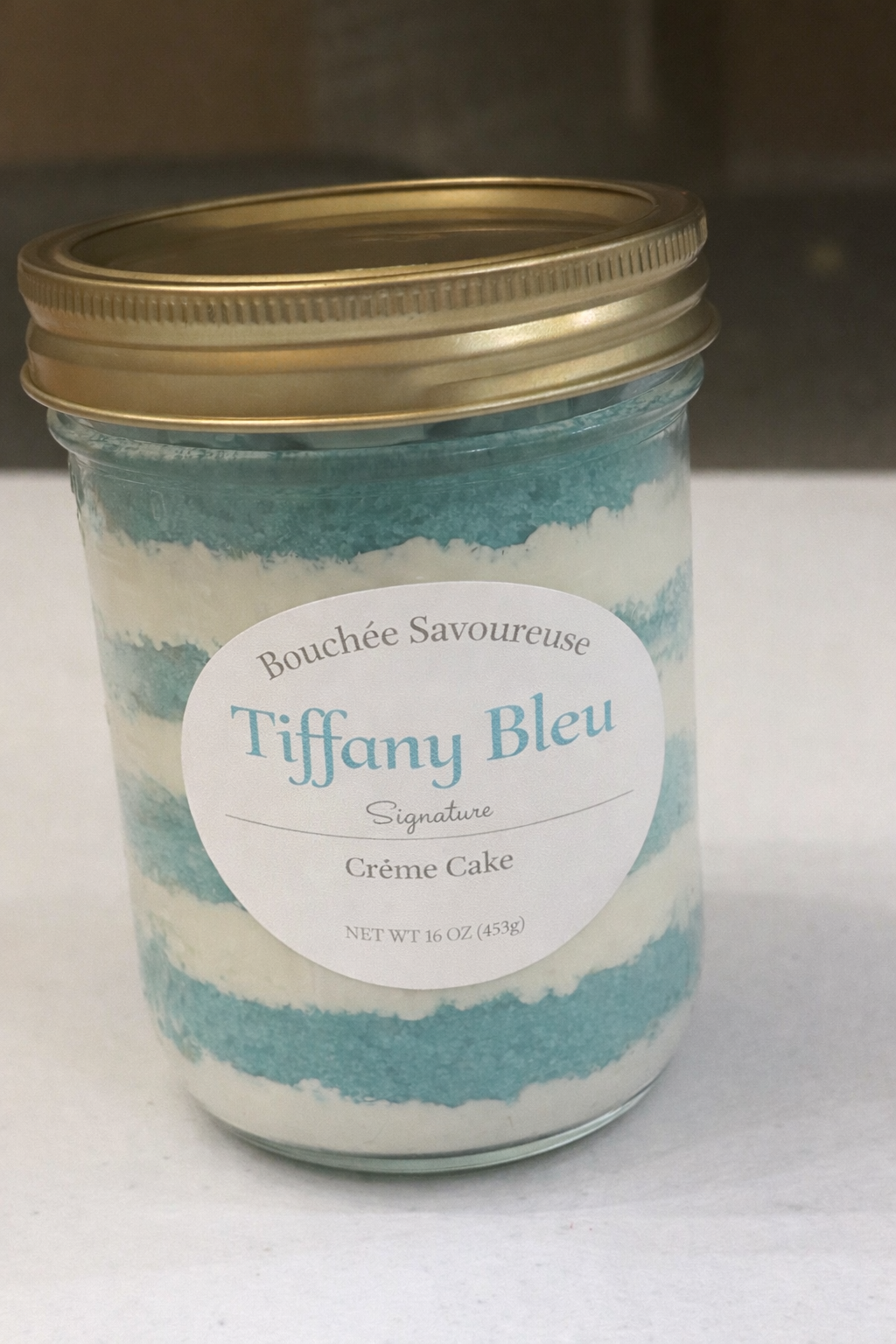 Tiffany Bleu Jar Cake (4 Jars per order)